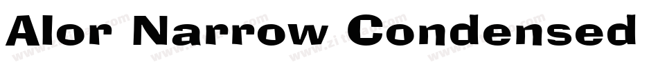 Alor Narrow Condensed Italic字体转换